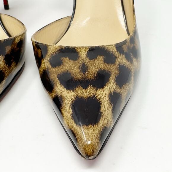 Christian Louboutin Iriza Patent Leopard Heels - Picture 6 of 15